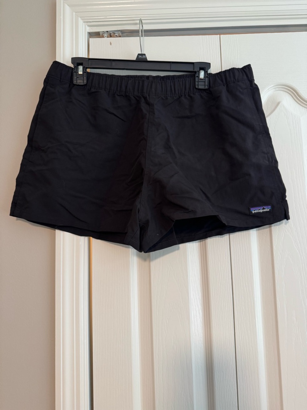 Patagonia Black Women's Athletic Shorts with Elastic Waist